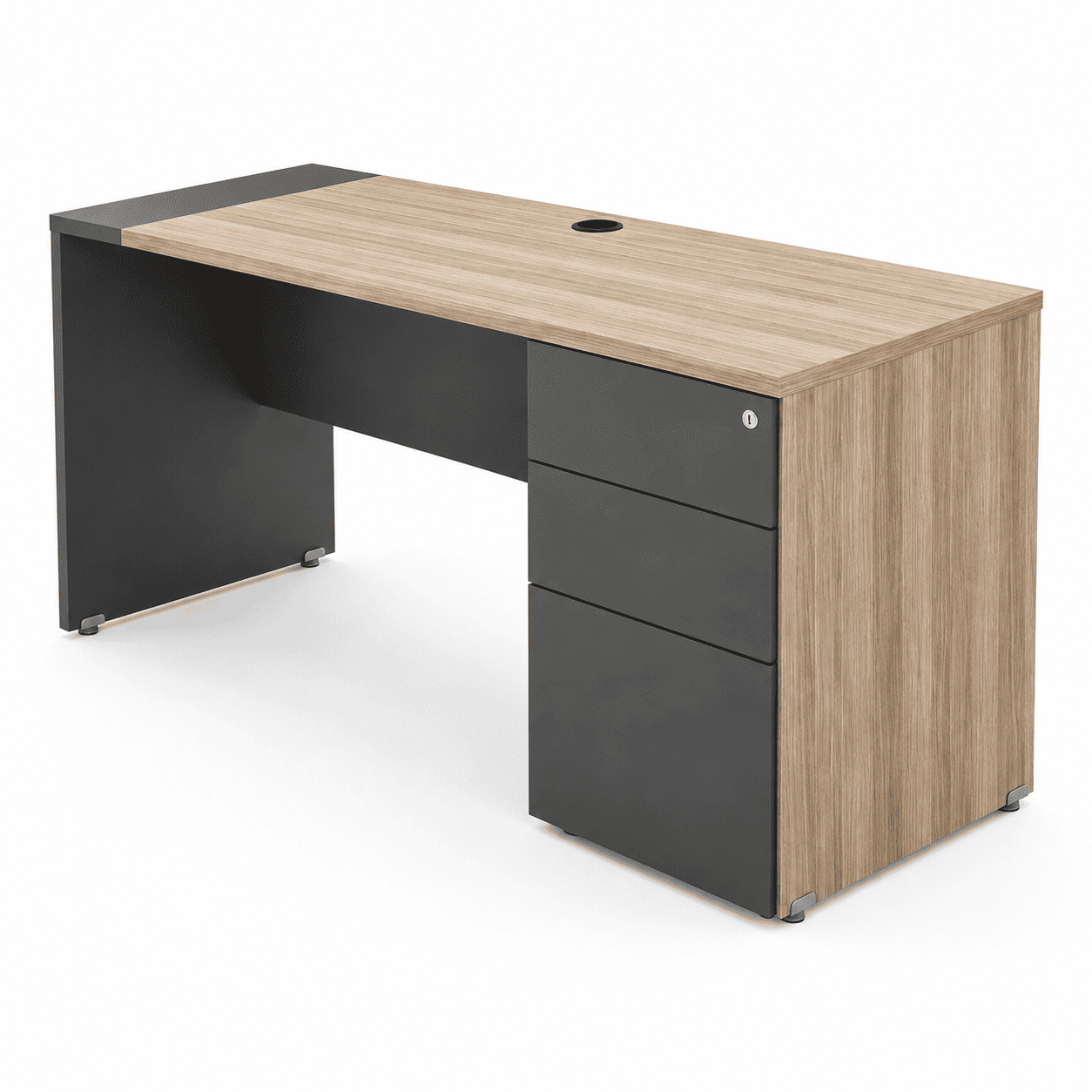 Escritorio Recto de Melamina para Oficina | LM-03 LM-03 — Escritorio recto de melamina