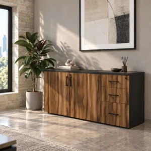 Credenza Melamina 2 Puertas y Cajonera SG-12A