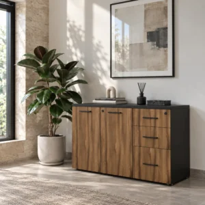 Credenza Melamina 2 Puertas y Cajonera SG-12A