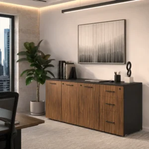 Credenza Melamina 3 Puertas y Cajonera SG-12