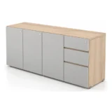 Credenza Melamina 3 Puertas y Cajonera SG-12